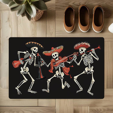 Funny Home Skull Skeleton Halloween Doormat - Mad Fly Essentials