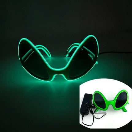 Men Sunglasses Halloween Funny Alien Style Luminous Eyewear - Men Sunglasses - DDDLONG - Mad Fly Essentials
