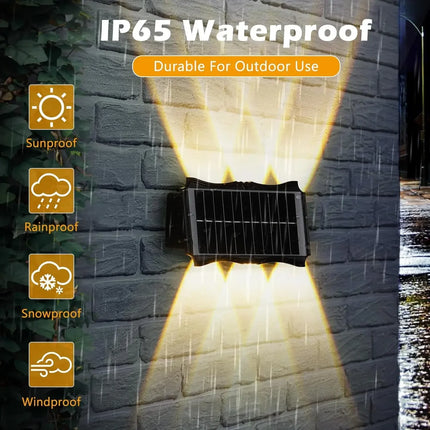 LED Wall Sconce Solar RGB Outdoor Exterior Wall Lamp  - LED Wall Sconce - Sternlicht - Mad Fly Essentials