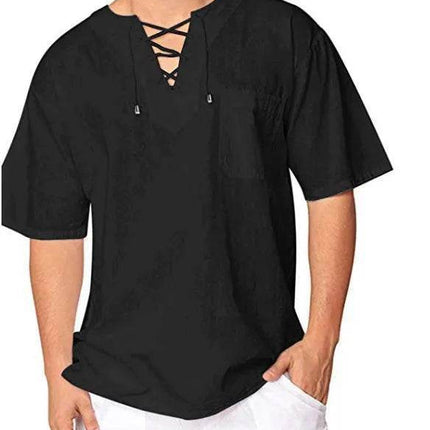 Men Casual Viking Nordic Medieval Pirate Tunic Costume - Mad Fly Essentials