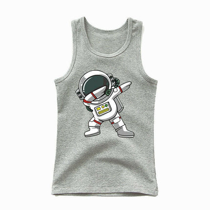 Baby Boy Astronaut Space Sleeveless Summer Tees - Kids Shop Mad Fly Essentials