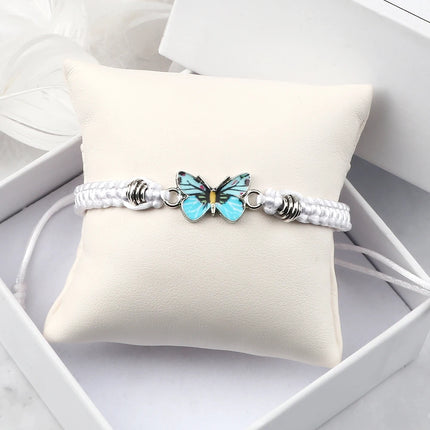 Bracelet Butterfly Girl Chain Link Braided Wearables - Bracelet - Losstower - Mad Fly Essentials