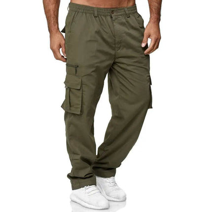 Men Loose Straight-Leg Cargo Pants - Mad Fly Essentials