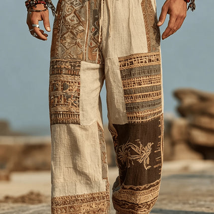 Harem Pants Men Tribal Print 3D Pants - Harem Pants - Seabreeze - Mad Fly Essentials