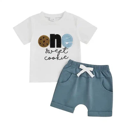 Baby Boy First Birthday Cookie Outfit - Mad Fly Essentials