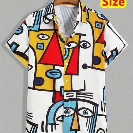 Hawaiian Shirt Men Cool Skull Graphic Tee - Hawaiian Shirt - Metaphor - Mad Fly Essentials