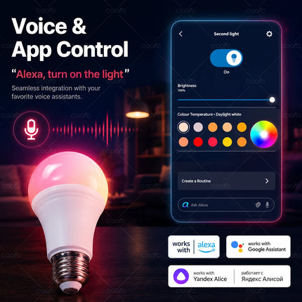 LED Bulb Smart Wifi E27 Dimmable Light Bulbs - LED Bulb - ATComm - Mad Fly Essentials