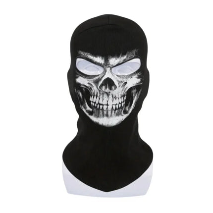 Balaclava Black Ghost Skull Face Mask - Balaclava - Heatboywade - Mad Fly Essentials