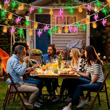 LED Fairy Light Solar Flamingo Pineapple Palm Tree String Lights - LED Fairy Light - Mavesan - Mad Fly Essentials