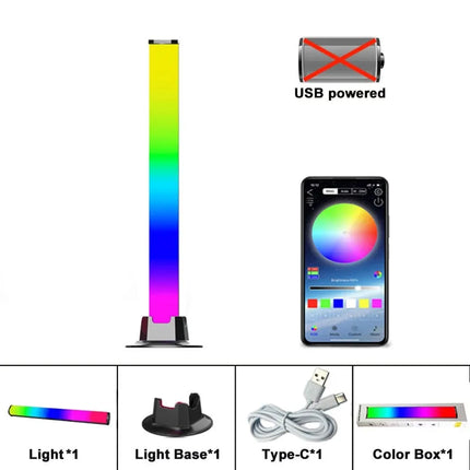 Smart LED Symphony RGB Music-Rhythm Ambient Lamp