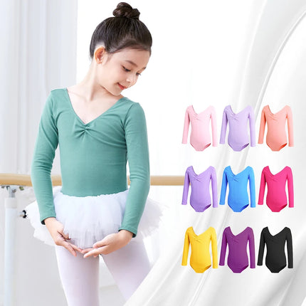 Girl Seasonal Wear Ballet Dance Cotton Bodysuit Leotard - Girl Seasonal Wear - Kooy - Mad Fly Essentials