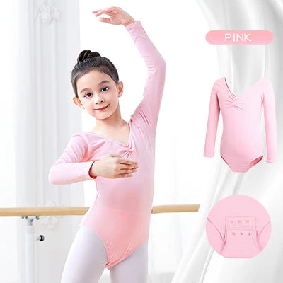 Girl Seasonal Wear Ballet Dance Cotton Bodysuit Leotard - Girl Seasonal Wear - Kooy - Mad Fly Essentials