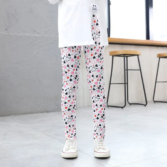 Leggings Girls 4-12 Starry Night Animal Pants - Leggings - Slaixiu - Mad Fly Essentials