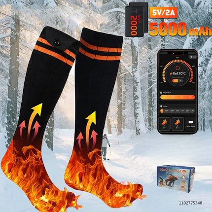 Socks 5000mAh Heated Adjustable Thermal Footwear - Socks - Juummp - Mad Fly Essentials