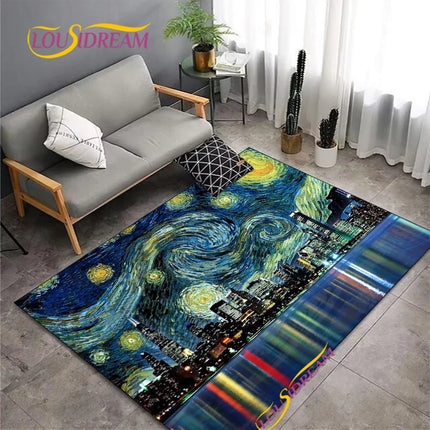 Area Rug Van Gogh Starry Night Living Home Rug - Area Rug - Louisidream - Mad Fly Essentials