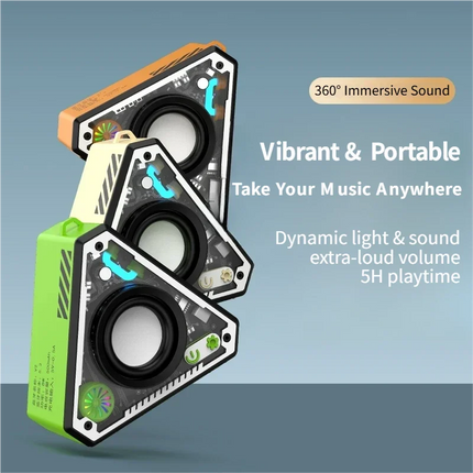PC Accessories Wireless LED Bluetooth Transparent Bass Speakers - PC Accessories - Stonego - Mad Fly Essentials