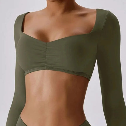 Fitness Top Women Crop Pilates Workout Tops - Fitness Top - vaambi - Mad Fly Essentials