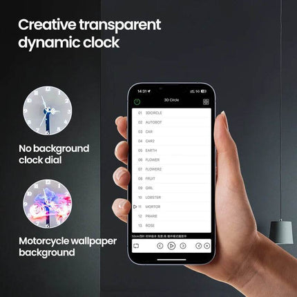 Cyberpunk 3D Projector LED Digital Large Wall Clock - Mad Fly Essentials