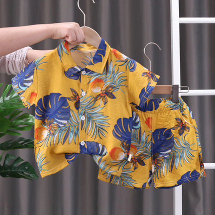 Baby Boy Tropical Summer 2pc Casual Tracksuits