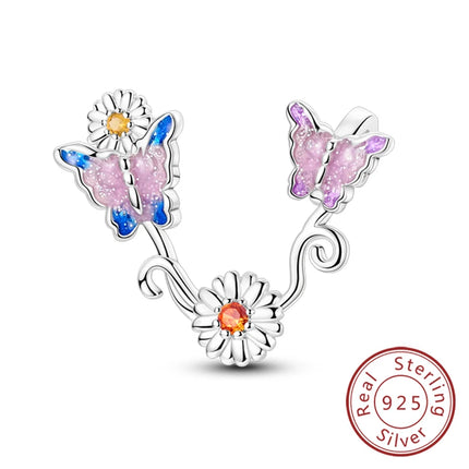 Women Accessories Daisy Flower 925 Sterling Silver Charm - Women Accessories - Nabo - Mad Fly Essentials