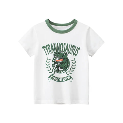 Baby Boy 2-8T Summer Short Dinosaur Graphic Tees