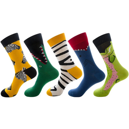 Socks Women Cute Cartoon 4pair Fashion Long Footwear - Socks - Vogul - Mad Fly Essentials