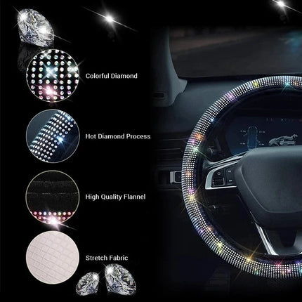 Auto Essentials Pink Sequin Steering Wheel Cover - Auto Essentials - Brangdy - Mad Fly Essentials
