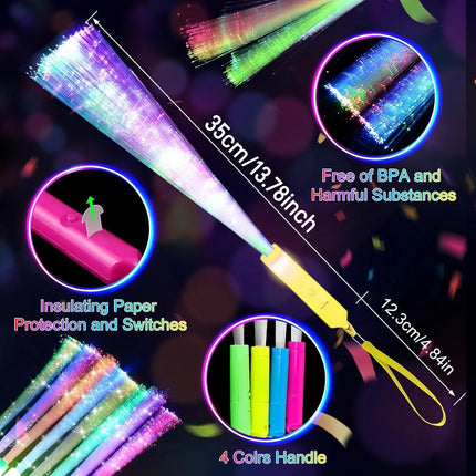 LED Party Light Fiber Night Glow Stick Party Light - LED Party Light - Vakind - Mad Fly Essentials