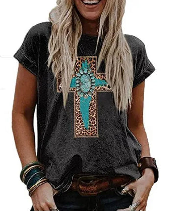Shirt Women Retro Starry Night Van Gogh 3D Tee - Shirt - Boxdaq - Mad Fly Essentials
