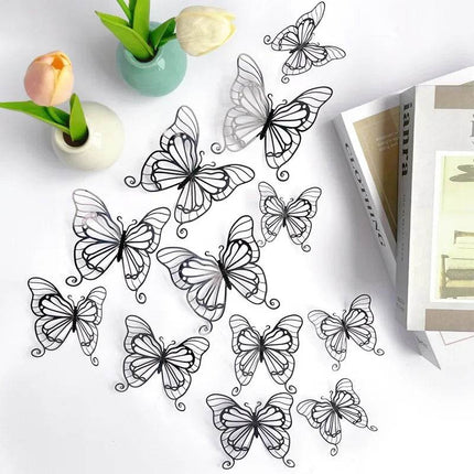 Hollow Butterfly 3D Wall Sticker - Mad Fly Essentials