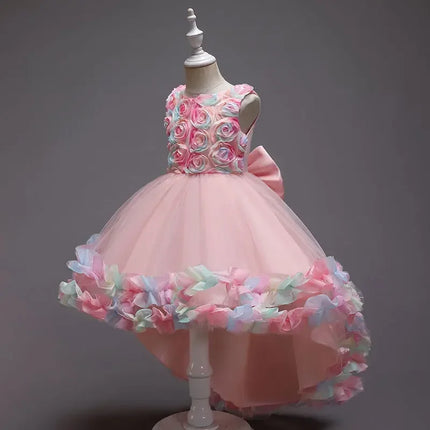 Baby Girl Flower Fashion Wedding Lace Dresses