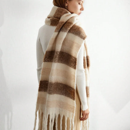 Scarf Women Thick Cashmere Rainbow Shawl - Scarf - Scarf - Pixiekiki - Mad Fly Essentials