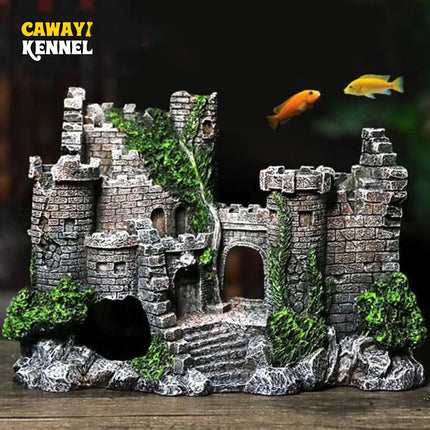 Fish Tank Decor Ancient City Ruins Landscape - Fish Tank Decor - Aquarius - Mad Fly Essentials