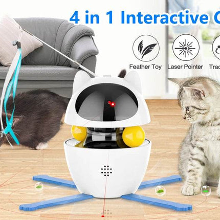 4-in-1 Cat Indoor USB Interactive Pet Toys - Mad Fly Essentials