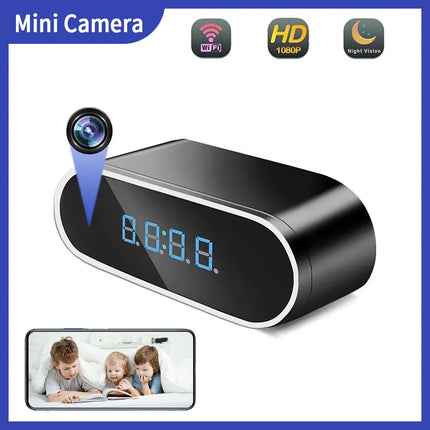 Mini Camera Clock Full HD 1080P Wireless Camcorder