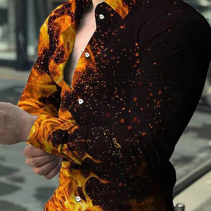 Men Long Apparel Fashion Party Hawaiian 3D Shirt - Mad Fly Essentials