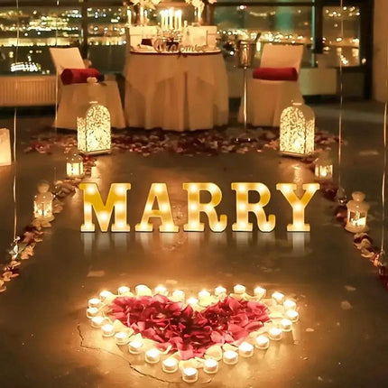 Wedding Decor Led Light Number Letters Sign - Mad Fly Essentials