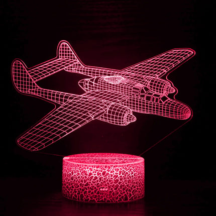 LED Night Light Airplane 3D USB Lamp - LED Night Light - Airinou - Mad Fly Essentials