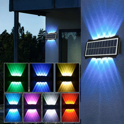 LED Wall Sconce Solar RGB Outdoor Exterior Wall Lamp  - LED Wall Sconce - Sternlicht - Mad Fly Essentials