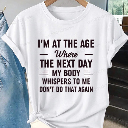 Shirt Women Funny Acting My Age Birthday Graphic Tee - Shirt - Sister Linda - Mad Fly Essentials