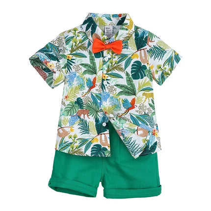 Clothing Set Boy Summer Floral Vacation Seasonal Wear - Clothing Set - Surferfish - Mad Fly Essentials