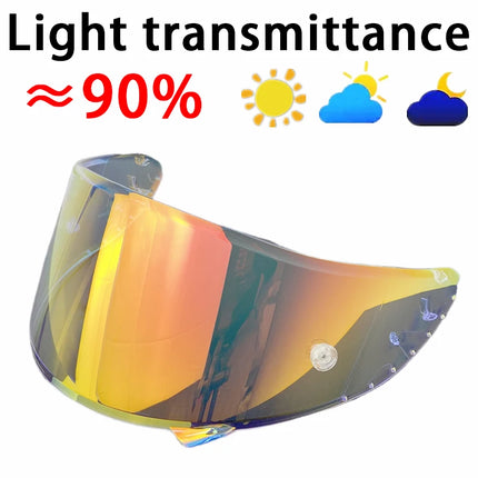 Motorcycle Helmet Visor SHOEI X-14 Z-7 Z7 XSpirit Rainbow Black Lens - Motorcycle Helmet - LVS - Mad Fly Essentials