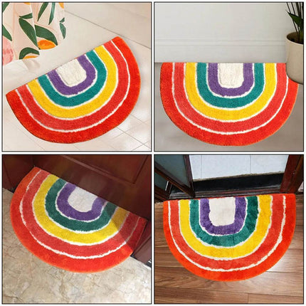 Cartoon Rainbow Anti-Slip Bathroom Rug - Mad Fly Essentials