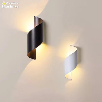 LED Wall sconce Modern Nordic Spiral Indoor Outdoor Lamp - LED Wall Sconce - Sternlicht - Mad Fly Essentials
