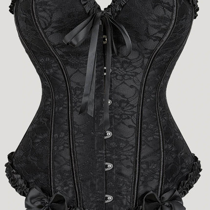 Women Gothic Corset Strap Lace Hosiery Halloween Costume - Mad Fly Essentials