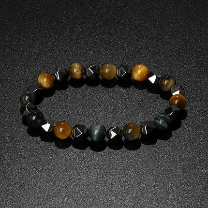 Bracelet Natural Tiger Eye Hematite Bracelets - Bracelet - Hobborn - Mad Fly Essentials