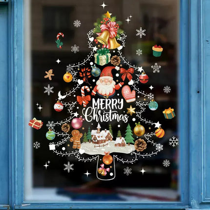 Christmas Santa Claus Cartoon Window Decals - Home & Garden Mad Fly Essentials