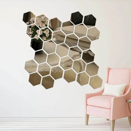 12pcs Mirror Wall Stickers - Mad Fly Essentials