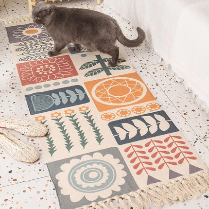 Area Rug Plaid Bedroom Living Bohemian Rug - Area Rug - Miracle Sweet - Mad Fly Essentials