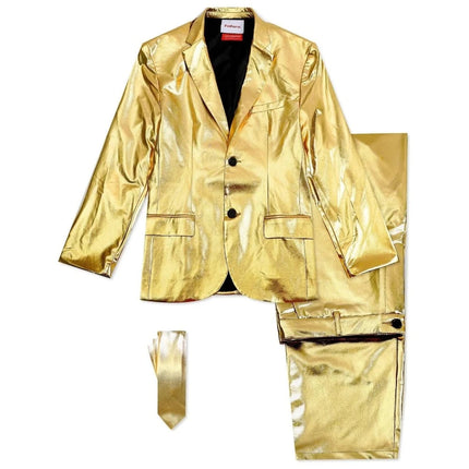Men Metallic Funny Blazer Jacket Party Suit Sets